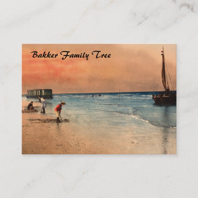 Damesbaden, Scheveningen, Holland Visitenkarte (Vorderseite)