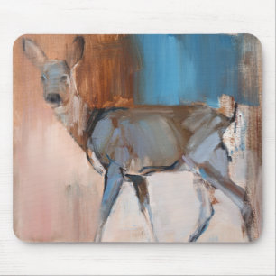 Damhirschkuh ein Rotwild 2014 Mousepad