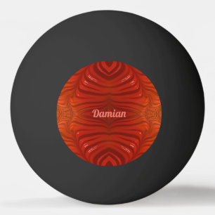 DAMIAN ~ Mandarine Orange Red ~ Tischtennisball