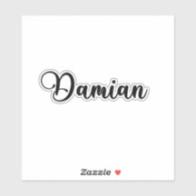 Damian Name - Handgeschriebene Kalligrafie