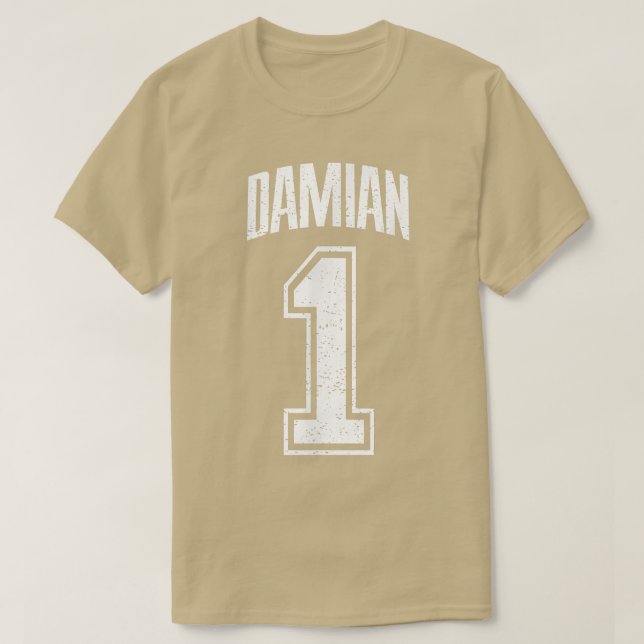 Damian Supporter Number 1 Greatest Fan  T-Shirt (Design vorne)