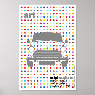 Damians klassische Mini-Cooper-Kunst Poster