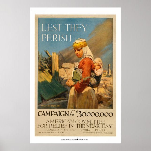 Damit sie nicht sterben - Nahost-Relief-Poster Poster (Vorne)