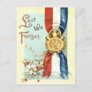 Damit wir die Blume des Medal-Memorial-Tages verge Postkarte