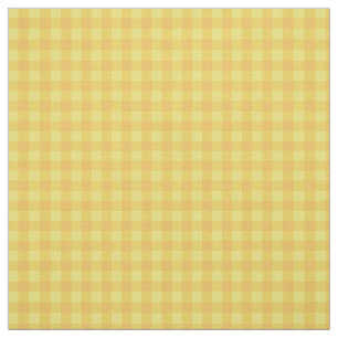 Dämlich-unten-Dillies-orange Gelb-Karo-Gingham Stoff