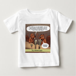 Dämliche Biber Witze Lustiger Cartoon Baby T-shirt