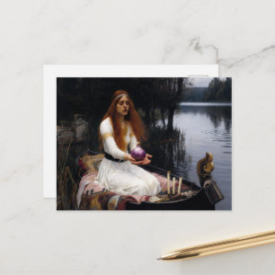 Dämliche Dame von Shallot-Parodie Postkarte