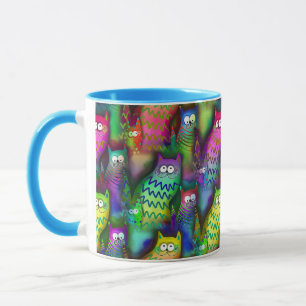 Dämliche Grafik Kunst Katzen Buntes Geschenk Kaffe Tasse