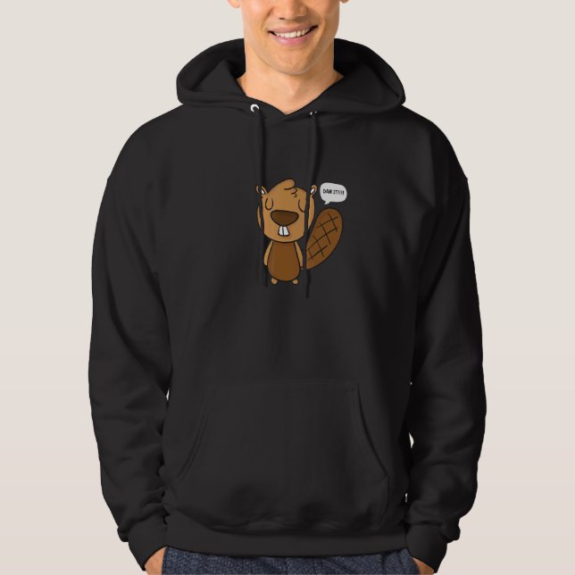 Damm den Biber Hoodie (Vorderseite)