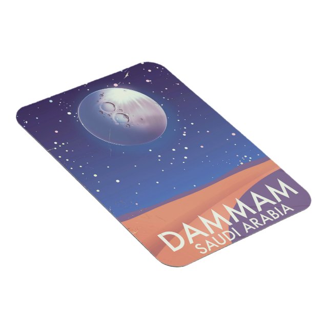 Dammam Saudi Arabien Reiseplakat Magnet (Rechte Seite)