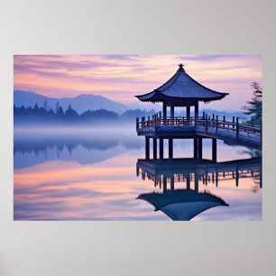 Dämmersee Ruhige Friedliche Natur Poster