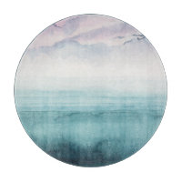 Dämmerung an der Bucht - Wasserfarbe