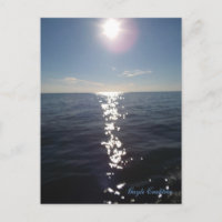 Dämmerung auf beweglicher Bucht, Alabama-Postkarte