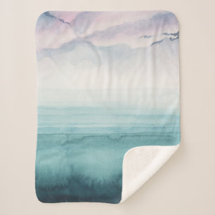 Dämmerung auf der Bucht - Aquarell Sherpadecke
