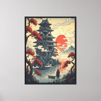 Dämmerung der Samurai Leinwanddruck