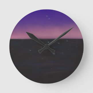 Dämmerung runde wanduhr
