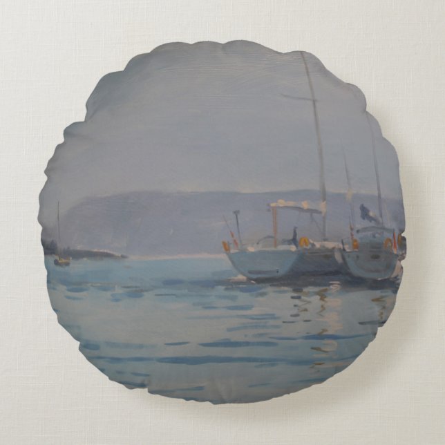 Dämmerung Rundes Kissen (Vorderseite)