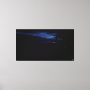 Dämmerung Silhouette Landschaft Leinwanddruck
