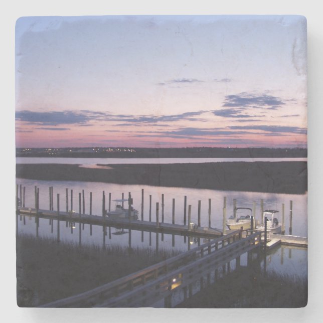 Dämmerung Steinuntersetzer (Vorderseite)