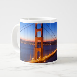 Dämmerung über San Francisco und Golden Jumbo-Tasse