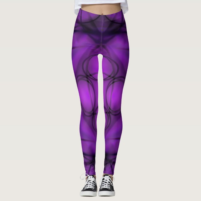 Dämmerungs-Blüte Leggings (Vorderseite)