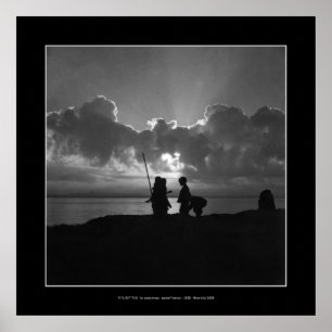 DÄMMERUNGS-SPASS (schwarzer Hintergrund) Plakat