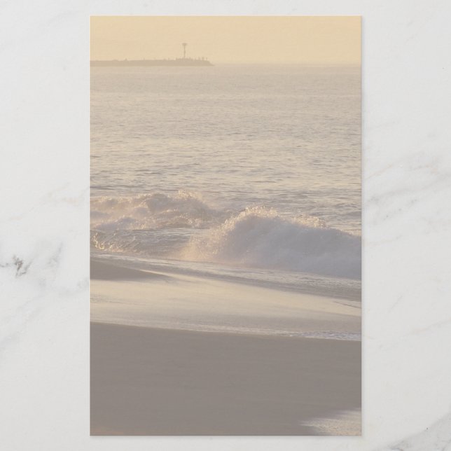 Dämmerungs-Strand-Briefpapier Briefpapier (Vorderseite)