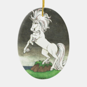 Dämmerungsritt-Schmuckstück Keramikornament