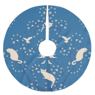 Dämmerungtomcats-Baum-Rock Polyester Weihnachtsbaumdecke