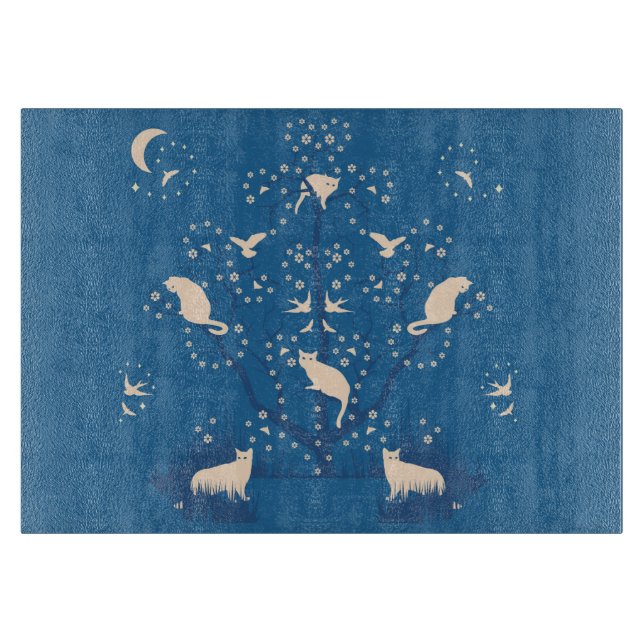 Dämmerungtomcats-Glasschneiden-Brett Schneidebrett (Vorderseite)