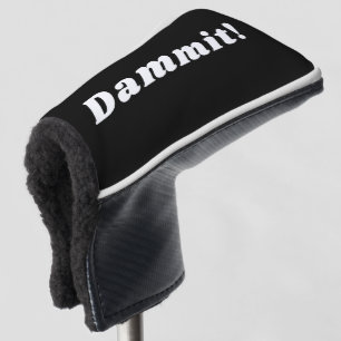 Dammit Funny Modern Golfing Spaß Typografie Golf Headcover