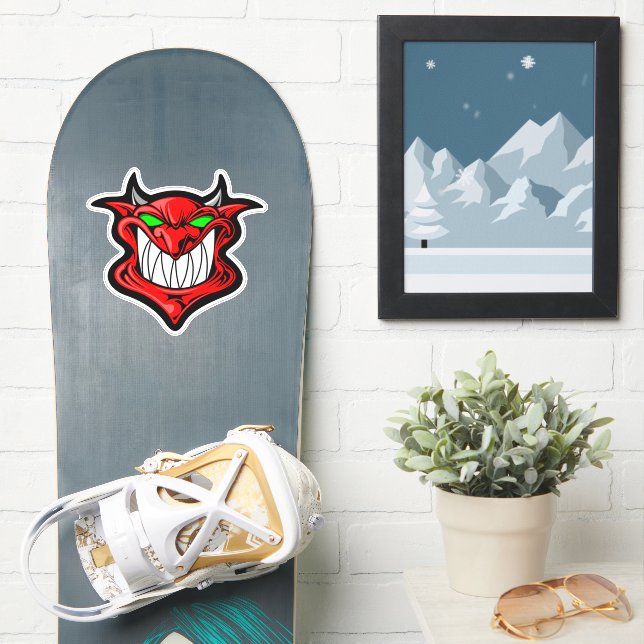 Dämon Aufkleber (Snowboard)