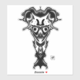 Dämon aus der Büste der Unterwelt v0,3 Aufkleber