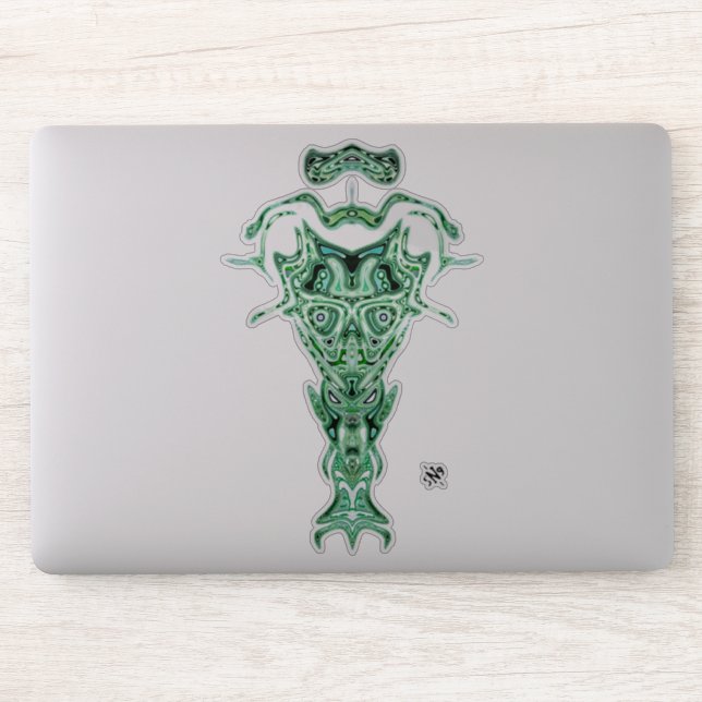 Dämon aus der Büste der Unterwelt v2 Aufkleber (Computer)