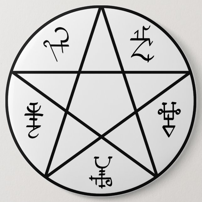 Dämon-Blockierknopf Button (Vorderseite)