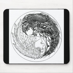 Dämon-Engel Yin-Yang Mousepad