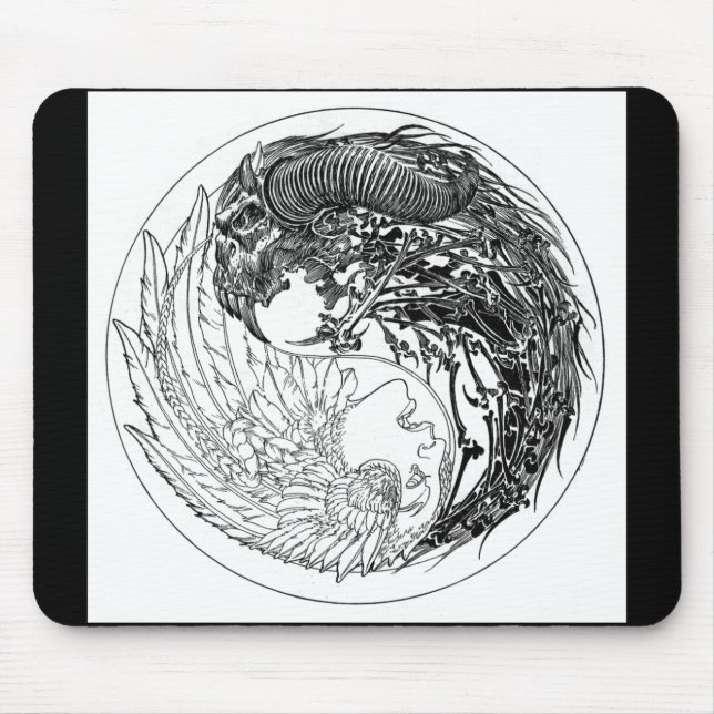 Dämon-Engel Yin-Yang Mousepad (Vorne)