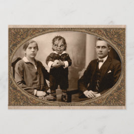 Dämon-Fischeier-Familien-Halloween-Party Einladung