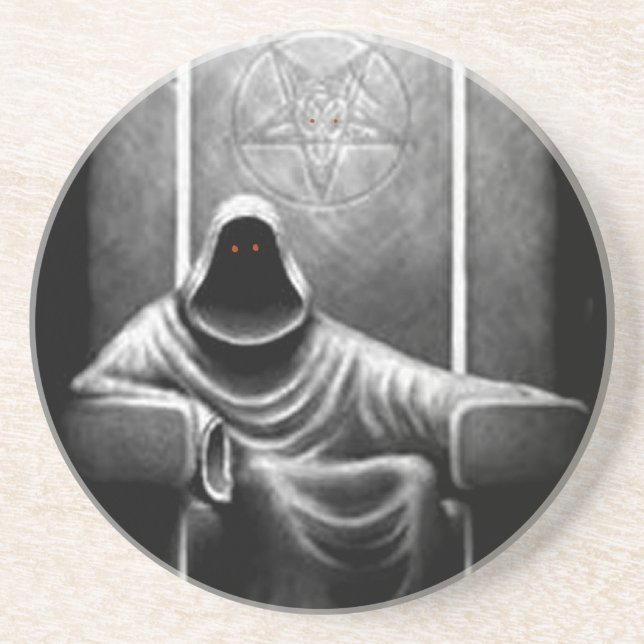 Dämon-Jäger Sandstein Untersetzer (Vorne)