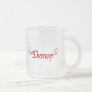 Dämon mit Flügeln Mattglastasse