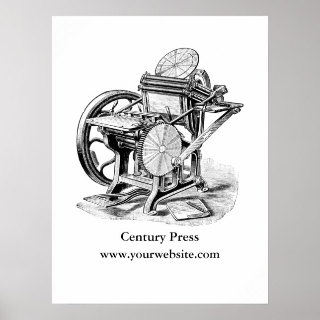 Damon & Peets Briefpresse-Shopposter Poster (Vorne)