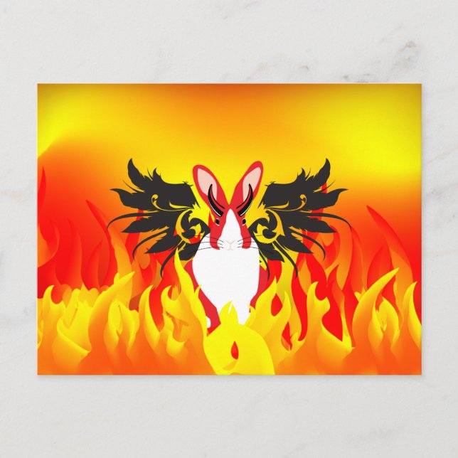 Dämon Postkarte (Vorderseite)