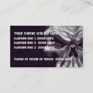 Dämon-Schädel-Visitenkarte 2 Visitenkarte