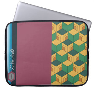 Damon Slayer Kimetsu no Yaiba Giyuu Laptop Case