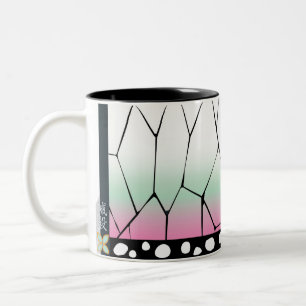 Damon Slayer Shinobu Kocho Design Zweifarbige Tasse