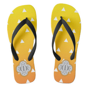 Damon Slayer Zenitsu Agatsuma Pair Flip Flops