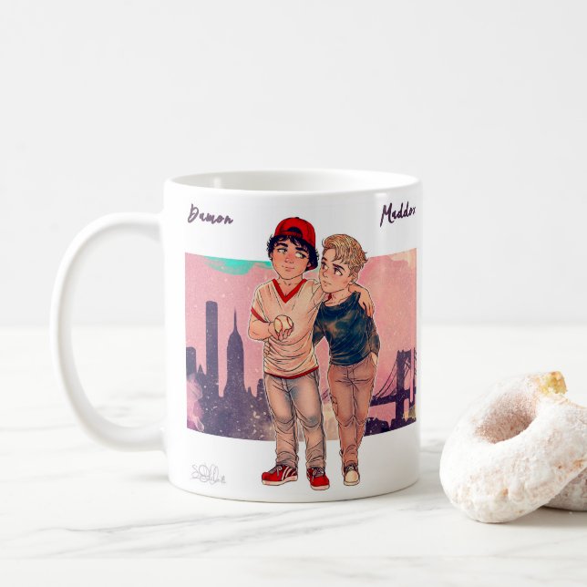 Damon und Maddox Tasse (Mit Donut)