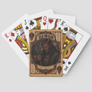 Dämon, Vintage Circus Monsters Spielkarten