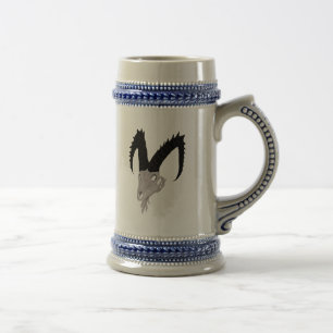Dämon-Ziegen-Schädel-Tasse Bierglas