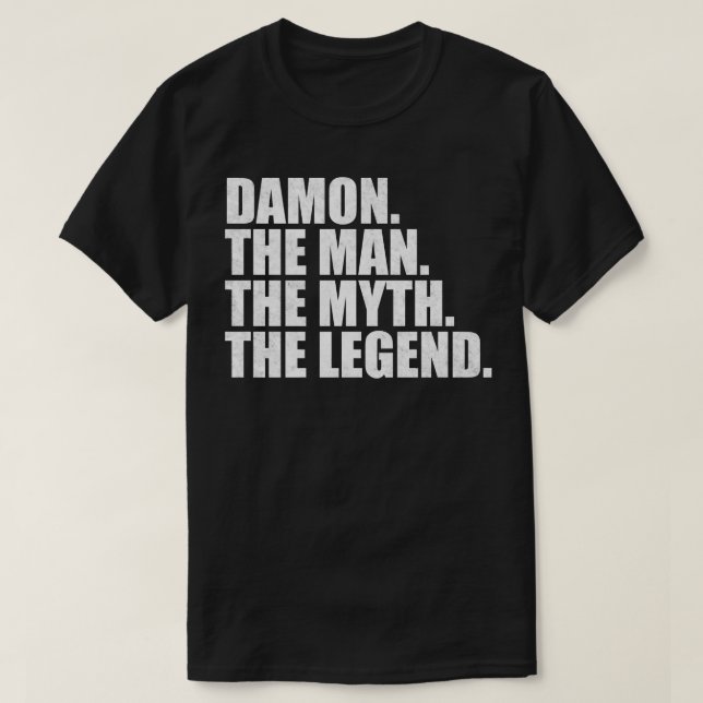 DamonDamon Name Damon Vorname T-Shirt (Design vorne)